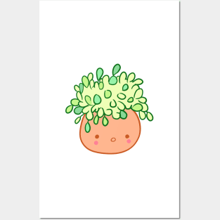 Cute little plant cartoon Posters and Art